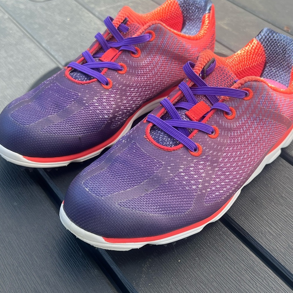 EUC FootJoy Purple and Orange Athletic Shoes